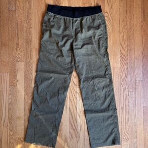 Prana Green Straight Leg Hemp Ankle Pants M